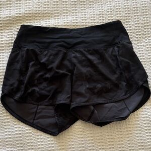 lululemon athletica Black Camo Athletic Shorts
